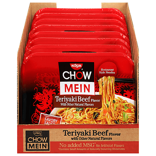 Nissin Teriyaki Beef-Flavored Original Chow Mein Meals (4 oz., Pack of 8)