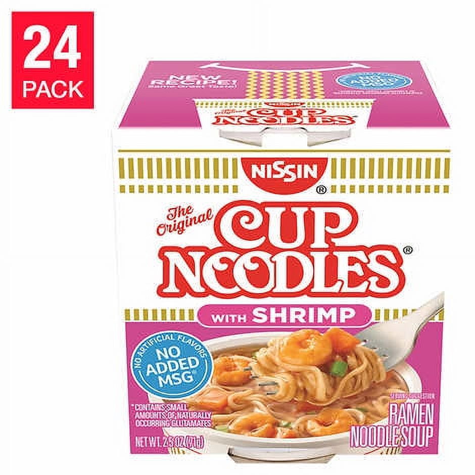 Nissin Cup Noodles with Shrimp, 24 pk./2.25 oz.