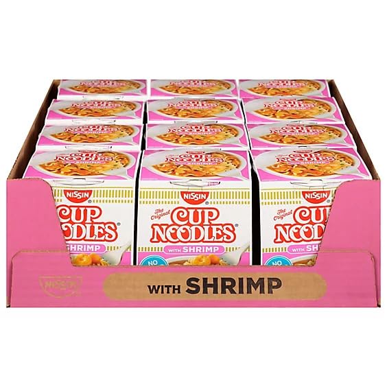 Nissin Cup Noodles Ramen Noodle Soup, Chicken Flavor 2.25 Ounce (Pack of 24)