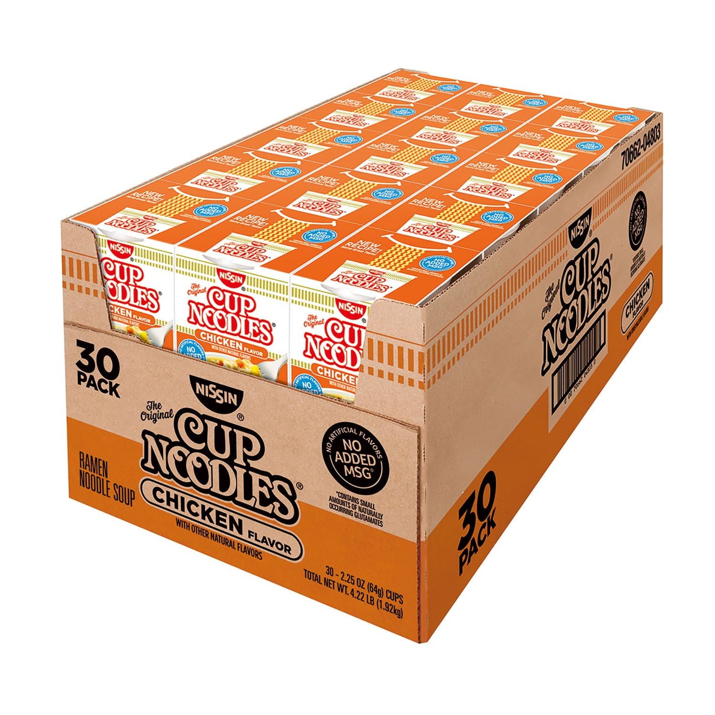 Nissin Cup Noodles Chicken Flavor (2.25 oz., 30 Pack .)