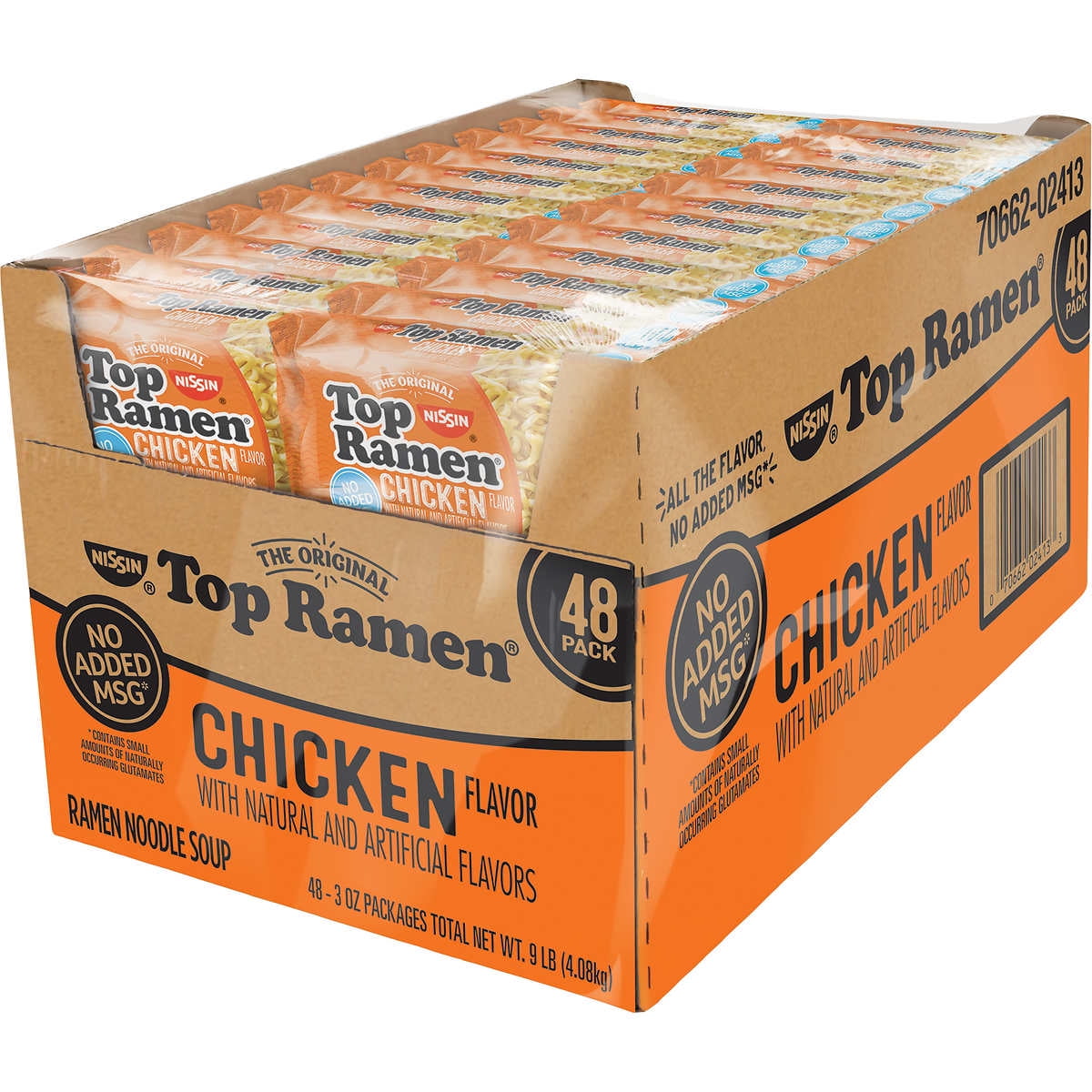 Nissin Top Ramen, Chicken Flavor, New, 3 oz. 48 Ct.