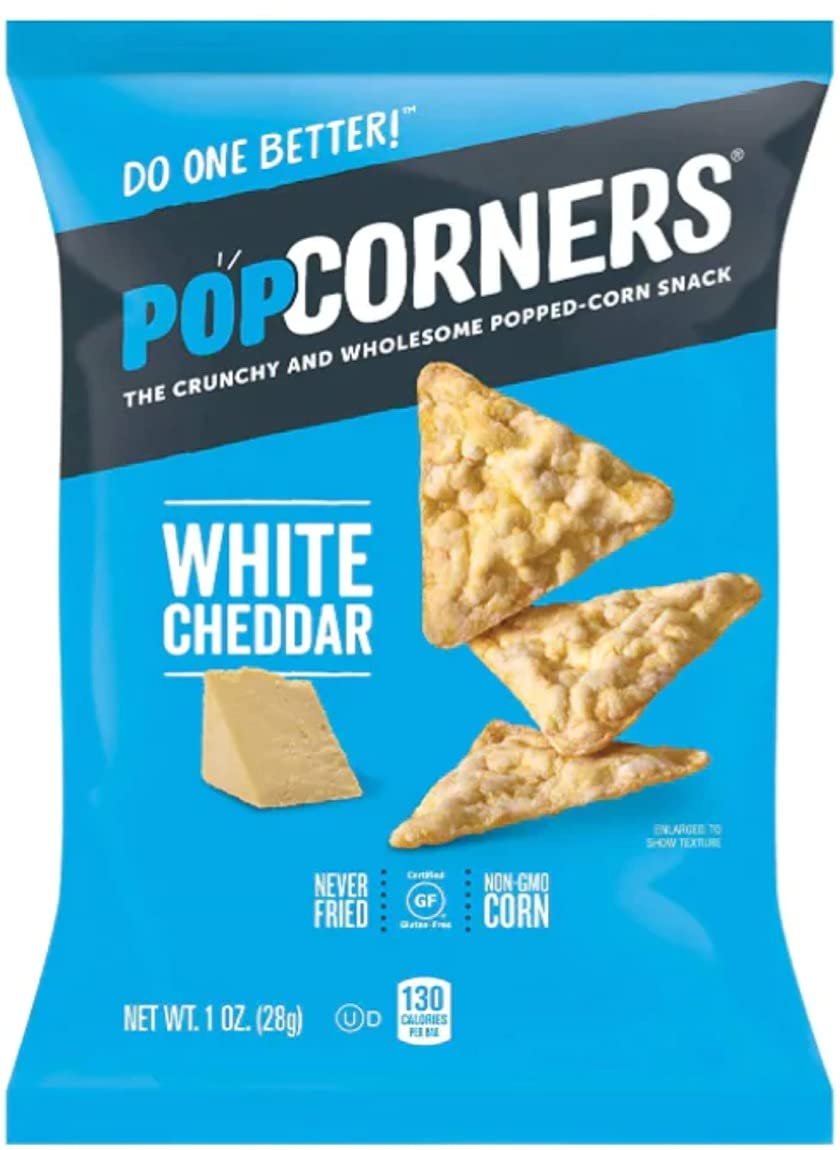 POPCORNERS Carnival Kettle, Sea Salt, White Cheddar, Popped Corn Chips and Fun Sweets Classic Cotton Candy verity Pack – 40 Count