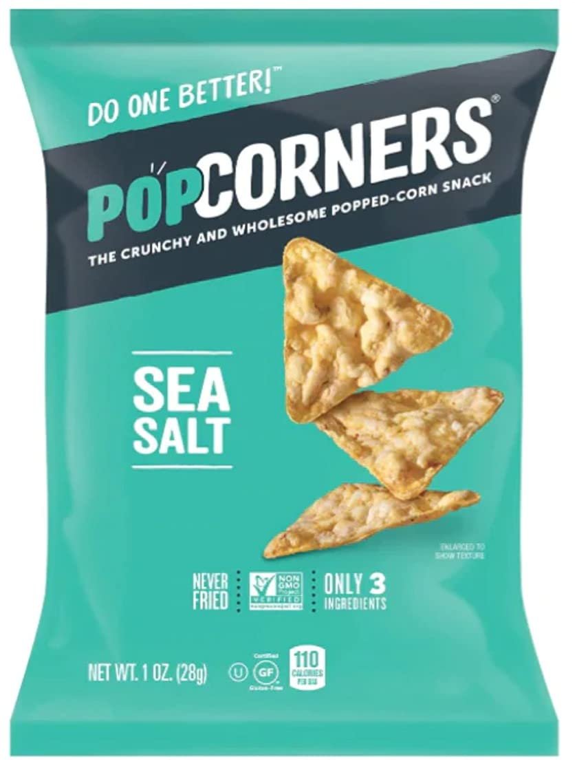 POPCORNERS Carnival Kettle, Sea Salt, White Cheddar, Popped Corn Chips and Fun Sweets Classic Cotton Candy verity Pack – 40 Count