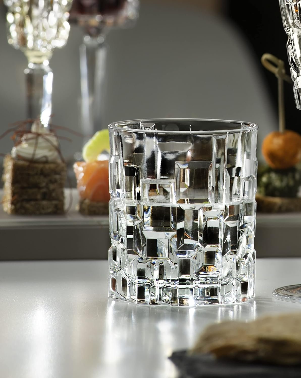 RCR Cristalleria Italiana Crystal Glass Drinkware Set (DOF Whiskey (11 oz) - 6 Piece Set)
