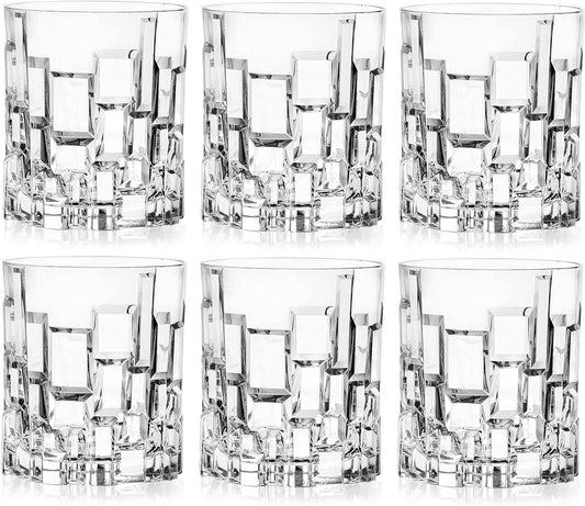 RCR Cristalleria Italiana Crystal Glass Drinkware Set (DOF Whiskey (11 oz) - 6 Piece Set)